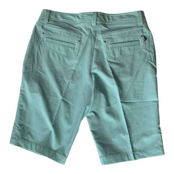 Nvo womens 10 blue plaid seersucker golf shorts gorp out hiking new - Picture 2 of 7